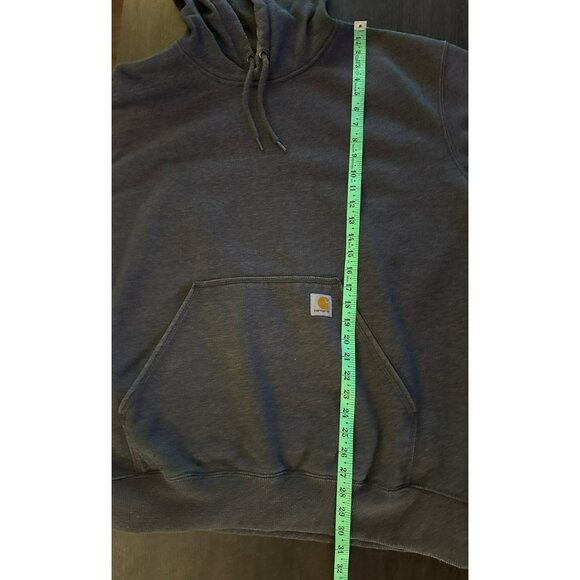 Carhartt Men's Heather Gray Hooded Sweatshirt Original Fit Size 2XL - Picture 7 of 8